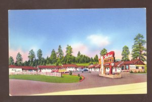 FLAGSTAFF ARIZONA ROUTE 66 THE NEW DKYLINE MOTEL VINTAGE ADVERTISING POSTCARD