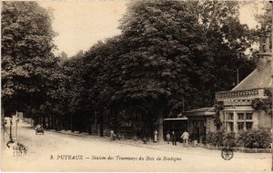 CPA PUTEAUX Station des Tramways du Bois de Boulogne (1322419)