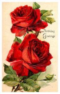 9558   Birthday ,   Floral ,  Roses
