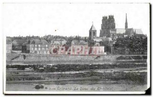Old Postcard Orleans Quai du Chatelet