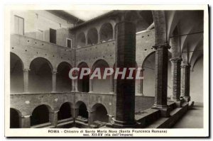 Postcard Ancient Rome Cloister Santa Maria Nova Santa Francesca Romana