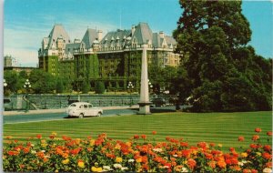 CPR Empress Hotel Victoria BC British Columbia Flowers Unused Postcard G24