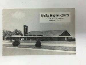 Galilee Baptist Church Postcard Denver Now Macedonia  