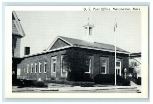 The U.S Post Office Building Street View Manchester Massachusetts MA Postcard 