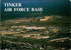 OK, Oklahoma City  TINKER AIR FORCE BASE Bird's Eye View  4X6 Military Postcard