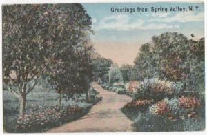 Greetings From Spring Valley NY -vintage-