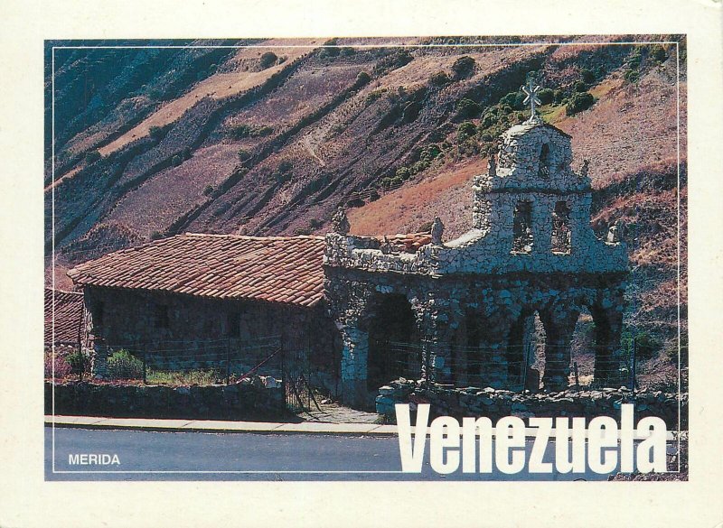 Postcard America Venezuela Merida iglesia de piedra de Juan Felix Sanchez