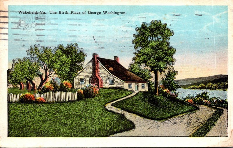 Virginia Wakefield The Birth Place Of George Washington 1927