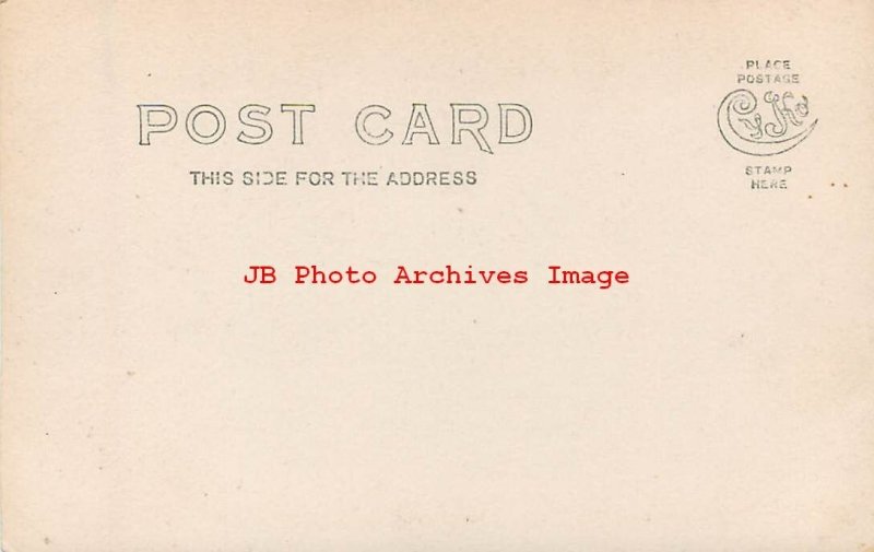 OH, Plymouth, Ohio, RPPC, Square, South East Corner. Business Section, Photo