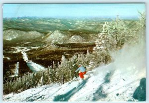 RUTLAND, Vermont VT ~ Skiers PICO SKI AREA 1986 -  4x6 Postcard