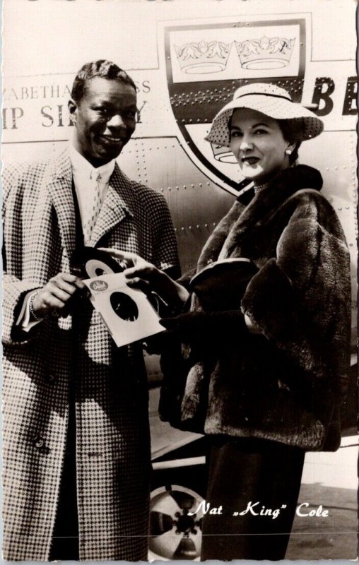 Real Photo Postcard Portrait of Nat King Cole