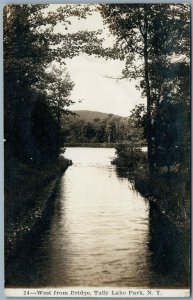 TULLY LAKE PARK NY 1913 ANTIQUE REAL PHOTO POSTCARD RPPC