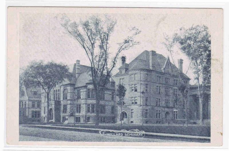 Emma Willard Seminary Troy NY PMC 1900c postcard