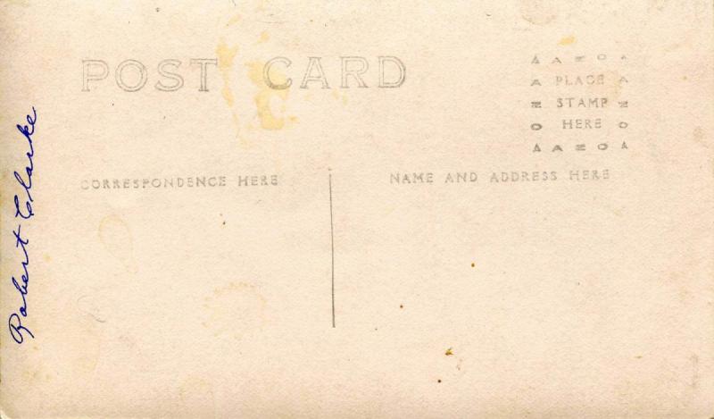 Robert Clarke (Married Julia Rodier Lang)    *RPPC