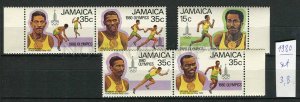 266269 JAMAICA 1980 stamps set olympiad Moscow