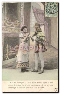 Old Postcard Fancy 39anneau of the & # & # 39or page and servant