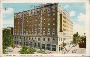 Admiral Beatty Hotel New Brunswick NB CPR Photo c1941 Postcard D72