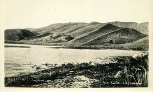 Carson City Nevada 1920s River Scene RPPC Photo Postcard 21-3568