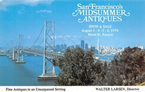 San Francisco's Midsummer Antiques Walter Larsen, Director San Francisco Cali...