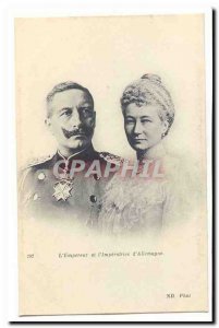 Old Postcard the & # & # 39empereur and 39imperatrice d & # 39Allemagne
