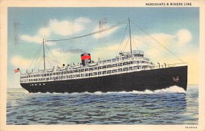Dorchester Feb 8th, 1937 Merchant & Miners Transportation CO Ship Line Ship 