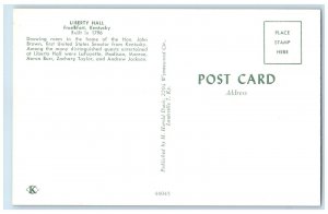 c1950's Liberty Hall Interior Settings Fireplace Portrait Frankfort KY Postcard