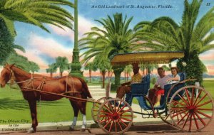 Vintage Postcard 1930's Oldest City An old landmark of St. Augustine Florida FL