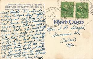 1939 POSTCARD DREAMWOOD CABINS BAR HARBOR MAINE ME