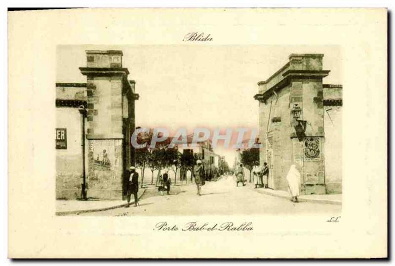 Old Postcard Blida Algeria Bab el Rabbah