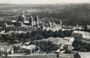 Spain Postcard El Escorial  Cathedral panoramic view