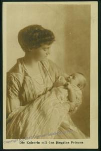 Austria WWI Last Empress Kaiserin Zita Newborn Prince Karl  RPPC 53529