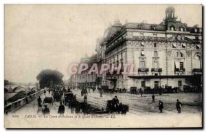 Paris - 14 - The Gare d & # 39Orleans and the Quai d & # 39Orsay - horse - ho...