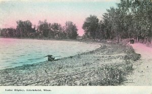 Boat C-1910 Lake Ripley Litchfield Minnesota postcard 9931