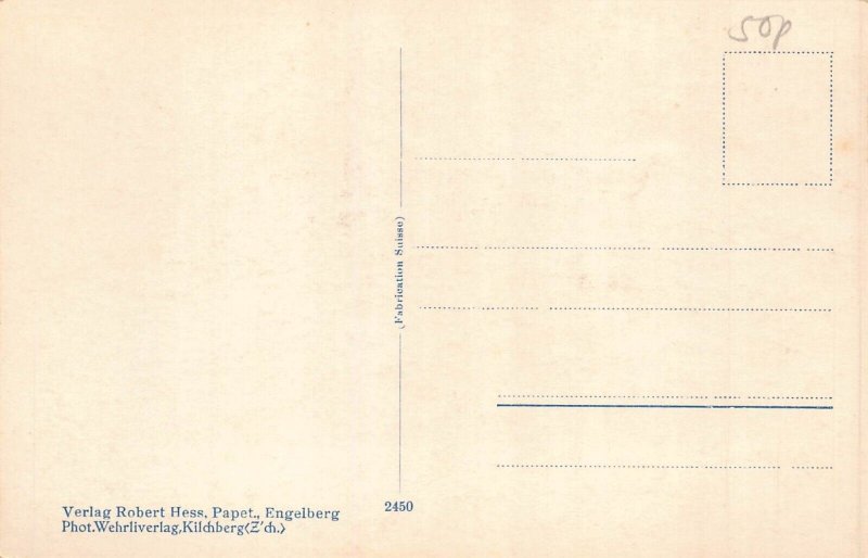 Switzerland Klein Spannort Mountain vintage postcard