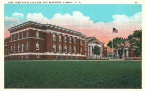 Vintage Postcard 1920's New York State College For Teachers Albany N.Y.