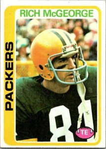 1978 Topps Football Card Rich McGeorge Green Bay Packers sk7343