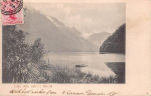 LAKE ADA MILFORD SOUND NEW ZEALAND TO NEW YORK USA POSTCARD EXCHANGE 1904