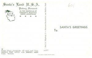 Vermont  Putney Santa's Land  Post Office
