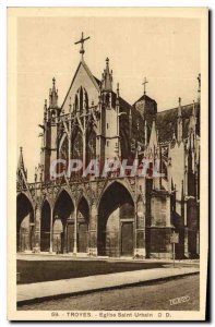 Postcard Old Troyes Eglise Saint Urbain