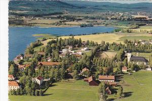 Sweden Dalarna Aerial View Of Grangarde