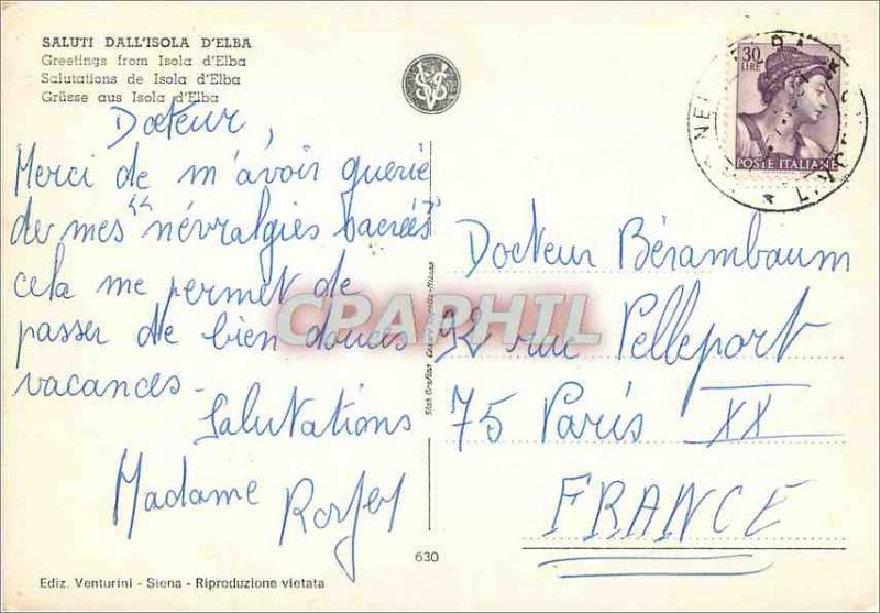 'Modern Postcard Isola d''Elba saluti'