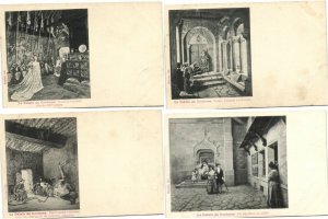 MODE, FASHION, Incl. PALAIS DU CUSTOME 43 Vintage Postcards pre-1920 (L4448)