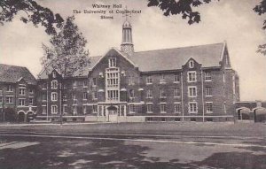 Connecticut Storrs The Whitney Hall The University Of Connecticut Albertype