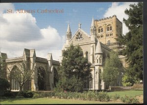 Hertfordshire Postcard - St Albans Cathedral From The North East  RR1047