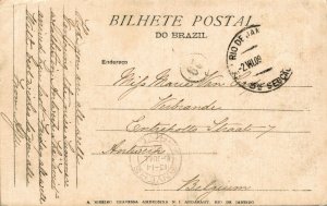 Brazil Avenida do Mangue Rio de Janeiro Vintage Postcard 08.44