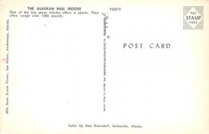 Alaskan Bull Moose Alaska Moose Unused 