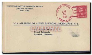 Letter United States New York to Bermuda Warwick April 15, 1925