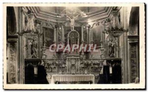 Old Postcard Brig Nice Master altar of the parish of St. Martin