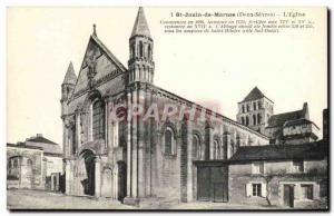 St Jouin de Marnes Old Postcard L & # 39eglise