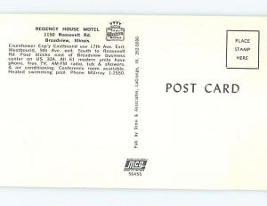 Unused Pre-1980 MOTEL SCENE Broadview Illinois IL G6937